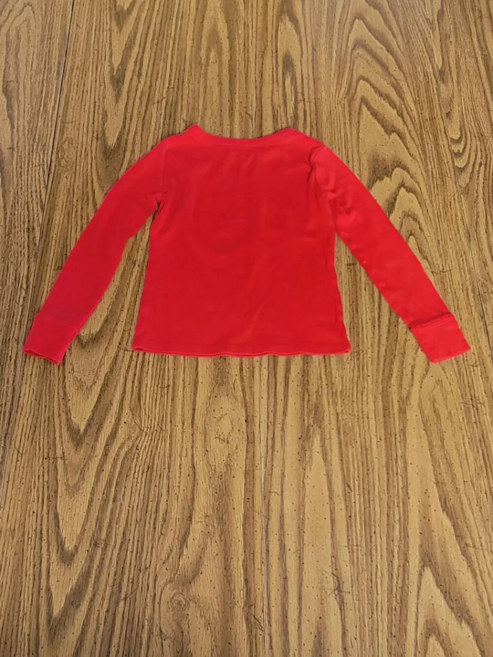 Xhilaration Lollipop Candy Pajama Top Girls XS 4/5 Red Long Sleeve